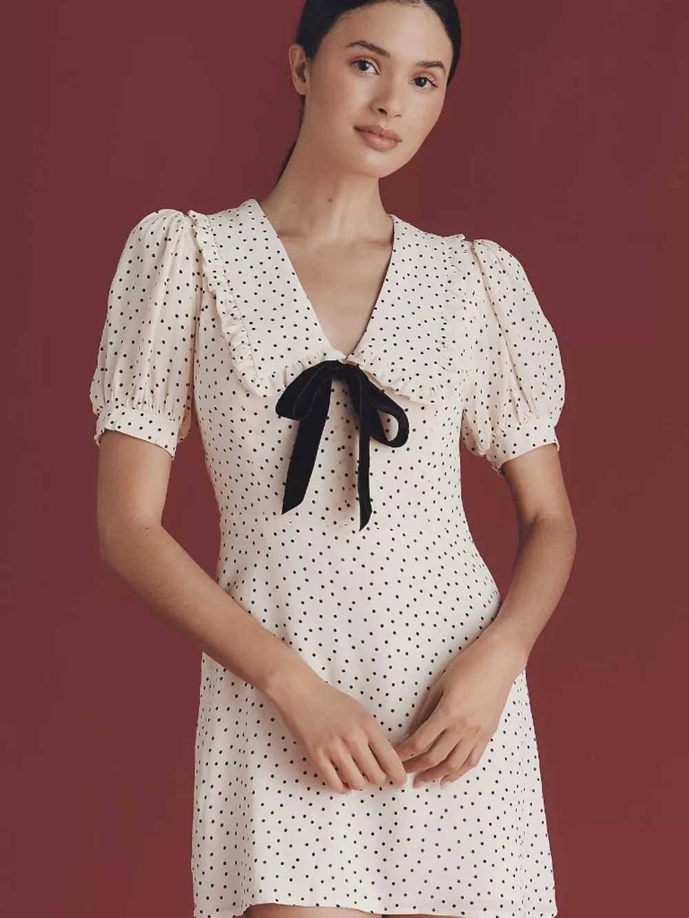 Reformation Kayllia Puff sleeve Mini dress - Picture 2 of 2